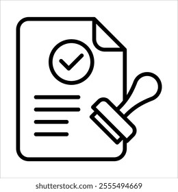 Approve Icon Element For Design