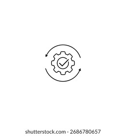 Approve icon flat vector design.