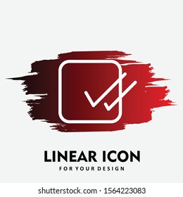 Approve icon isolated on background
 