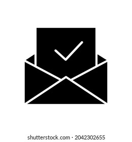 Approve icon vector. Accepted Document illustration sign. Guarantee symbol.