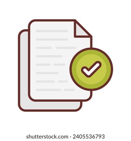 Approve  icon in vector. Illustration
