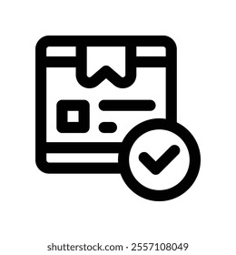 approve icon. vector line icon for your website, mobile, presentation, and logo design.