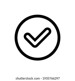 approve icon vector. verified icon vector. vector illustration. isolated on white background