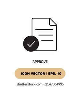 approve icons  symbol vector elements for infographic web
