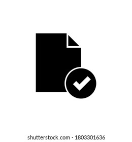 Aprobar icono,marcar logotipo aislado en fondo blanco