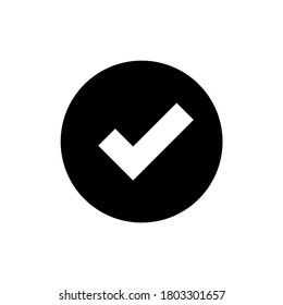 Genehmigen Sie Symbol,Logo einzeln auf weißem Hintergrund