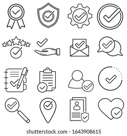 Checkmark Icons Vector Set Confirm Terms: Vector De Stock (libre De ...