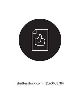 Approve sign vector icon