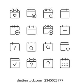 approve simple icon set. Outline editable stroke. Pixel perfect 24x24px. Isolated on a white background