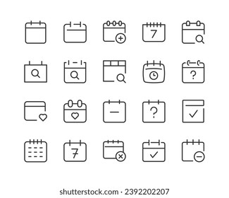 aprobar conjunto de iconos simple. Esquema modificable. Pixel perfecto 24x24px. Aislado sobre un fondo blanco
