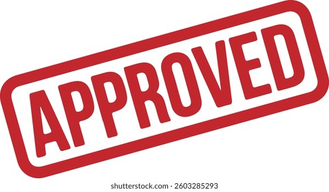 
Approve stamp red vector design