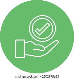 Approve vector icon. Can be used for printing, mobile and web applications.