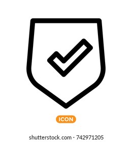 Approve Vector Icon. Confirm Symbol. Checkbox 