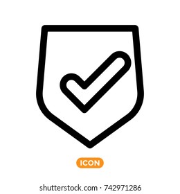 Approve Vector Icon. Confirm Symbol. Checkbox 