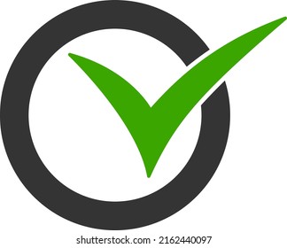 Genehmigen Sie Vektorgrafik. Flache Illustration, ikonisches Design der Genehmigung, einzeln auf weißem Hintergrund.