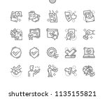 Approve Well-crafted Pixel Perfect Vector Thin Line Icons 30 2x Grid for Web Graphics and Apps. Simple Minimal Pictogram
