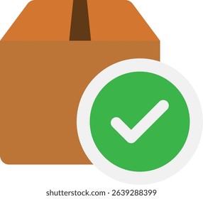 Approved Accept Verified Icon Vector Flat Illustration