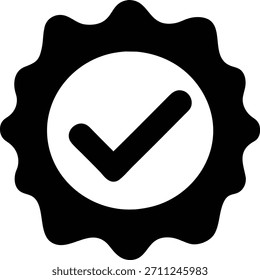 Selo de Ícone de Marca de Seleção de Emblema Aprovado