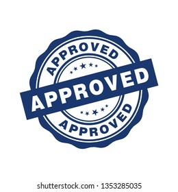 Approved badge sign vector design templates