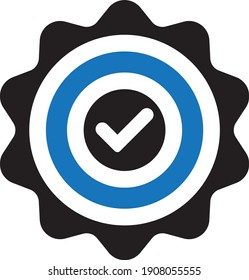 approved best icon (Vector illustration)