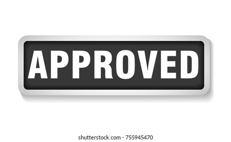 approved box icon sign label