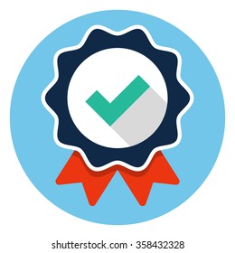 Approved certificate icon 