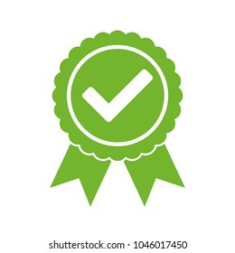 Approved certified icon. Certified seal icon