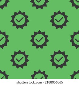Icono aprobado o certificado para su diseño sin problemas.