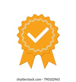 Approved or Certified Medal Icon