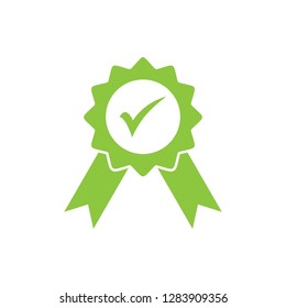Approved or Certified Medal Icon. Approved certified icon. Certified seal icon