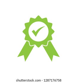 Approved or Certified Medal Icon. Approved certified icon. Certified seal icon