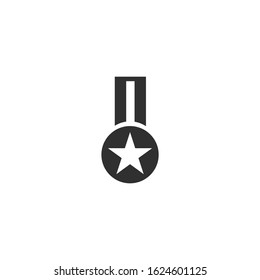 Approved or certified medal Icon vector sign isolated for graphic and web design. medal symbol template color editable on white background.
