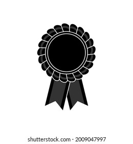 Approved or certified medal icon vector illustration flat style in trendy design. Vector illustration color editable isolated on blank background.