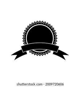Approved or certified medal icon vector illustration flat style in trendy design. Vector illustration color editable isolated on blank background.