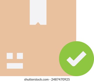 Approved Check Done Icon Vector FLat Illustration