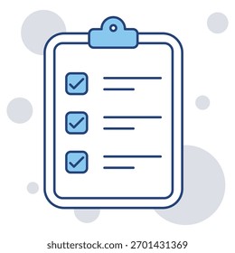 Icono de lista de comprobación aprobada, Tareas verificadas, Lista de comprobación completada, Aprobación confirmada, Validación de tarea, Vector
