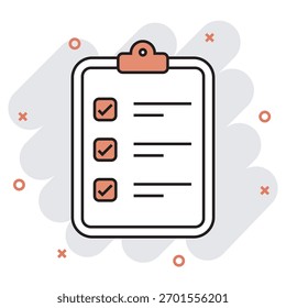 Ícone de Lista de Verificação Aprovada, Tarefas Verificadas, Lista de Verificação Concluída, Aprovação Confirmada, Validação de Tarefa, vetor
