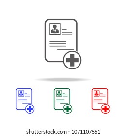 Approved Curriculum Vitae plus icon. Elements of human resource in multi colored icons. Business, human resource sign. Looking for talent. Search man vector icon. Job search icon on white background