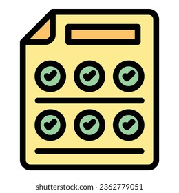 Vector de contorno de icono de dieta aprobado. Dispositivo de muñeca. Color plano móvil de calorie