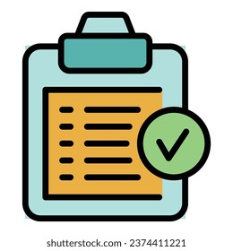 Approved diet icon outline vector. Jump rope. Fitness sport color flat