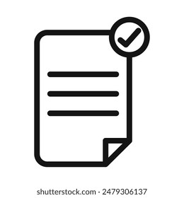 Approved Document Check Icon Ideal for Legal and Administrative Use