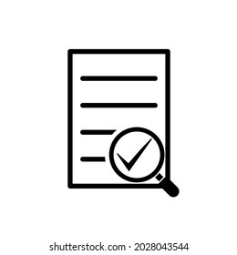 approved document. file with checkmark icon