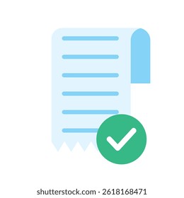 Approved document. Green checkmark on paper.