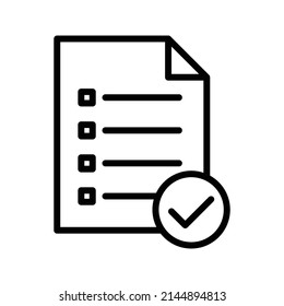 approved document Vector icon which is suitable for commercial work and easily modify or edit it

