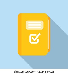 Approved file folder icon flat vector. Work trust. Certified connect