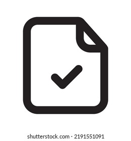 Approved Files Icon with Outline Style