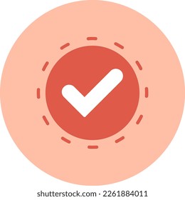 Approved Flat Vector Icon Design