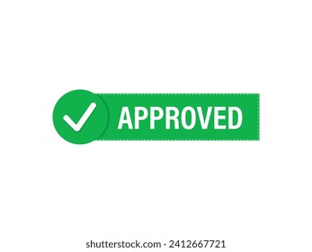 Approved Green Stamp Vector PNG