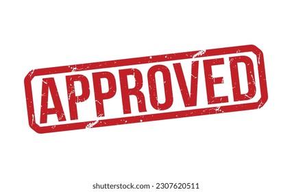 Approved grunge Rubber Stamp vector design.