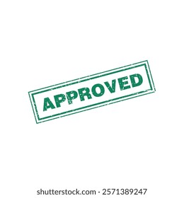 Approved Grunge Stamp Sign Vector Template